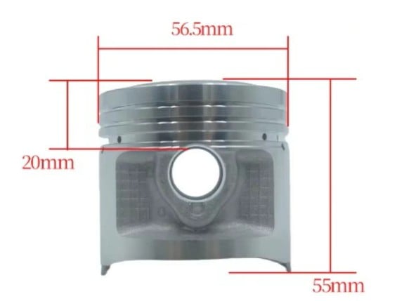 PISTON KIT 56.50mm STD XL TL CG CB CT SL TL CL 125 13011-383-621 13101-383-010 13011-383-621
