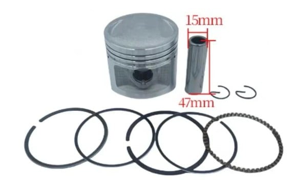 PISTON KIT 56.50mm STD XL TL CG CB CT SL TL CL 125 13011-383-621 13101-383-010 13011-383-621