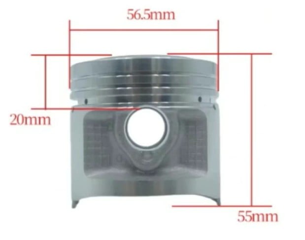 PISTON KIT 57.25mm +0.75mm HONDA CG125 XL125 TL125