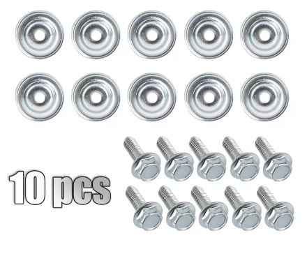 10PCS SET 14mm OD. UTV SKID PLATE WASHER BOLT  Polaris General Ranger RS1 RZR 500 570 700 800 900 1000