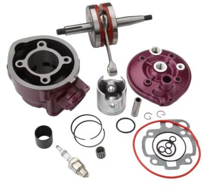 CYLINDER & CRANSHAFT KIT 49mm BORE YAMAHA DT50 TZR 50 AM6 MINARELLI 2 STROKE