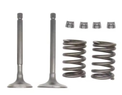 INTAKE EXHAUST VALVES + SPRINGS + COLLERS KIT YAMAHA 2000-2024 TTR125 & 2004-2013 GRIZZLY 125 YFM125