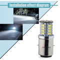 LED 6V / 12V HEADLIGHT BULB 3000K HI LO BEAM BA20D