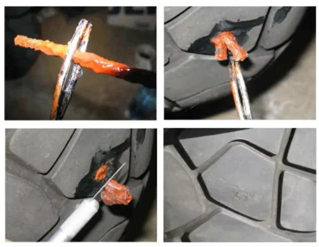 TYRE REPAIR STRINGS TUBELESS RUBBER 6mm x 200mm 30 PCS