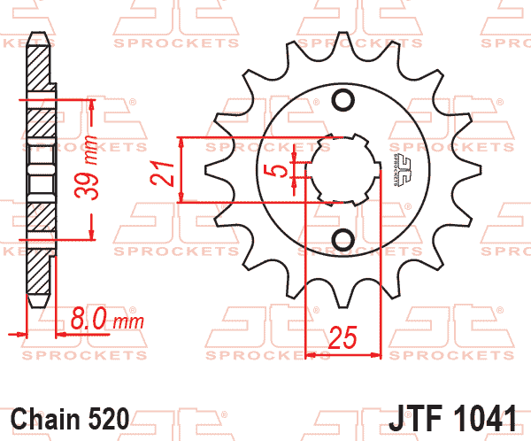 FRONT SPROCKET JTF1041.15