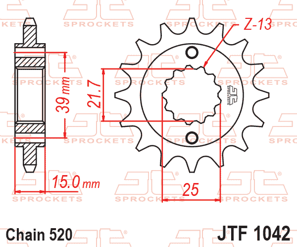 FRONT SPROCKET JTF1042.16