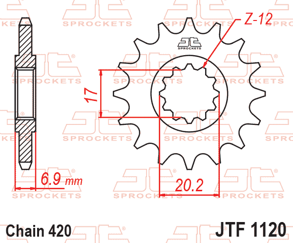 FRONT SPROCKET JTF1120.14