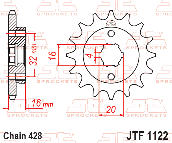 FRONT SPROCKET JTF1122.14