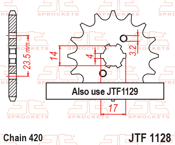 FRONT SPROCKET JTF1128.11 SS