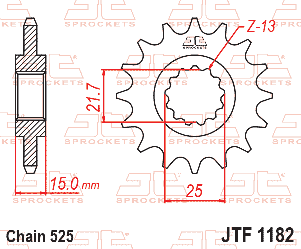 FRONT SPROCKET JTF1182.14