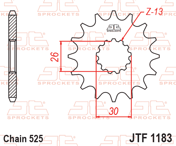 FRONT SPROCKET JTF1183.18 JT