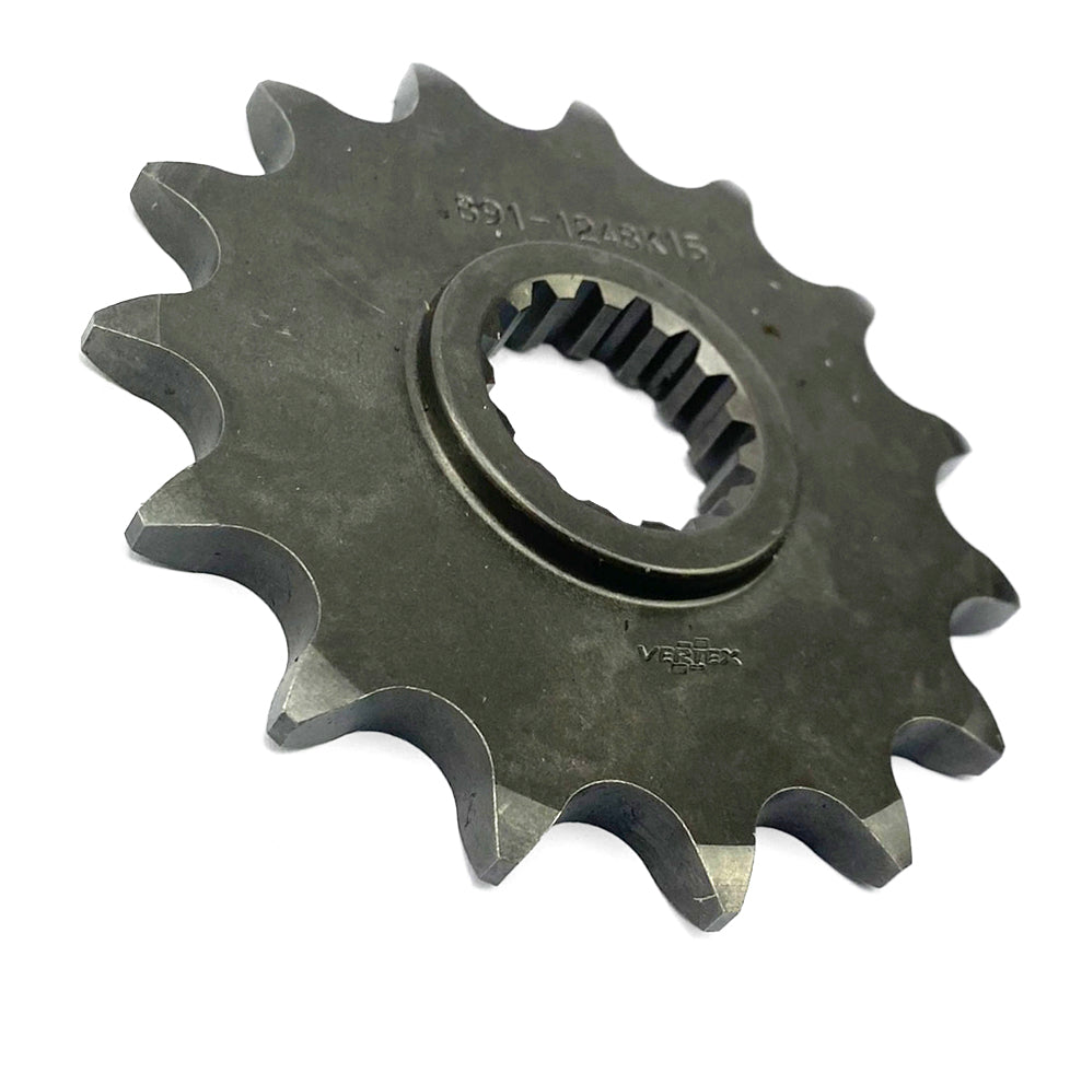 FRONT SPROCKET 15T STEEL, VERTEX 891-1248K15, JTF1901.15