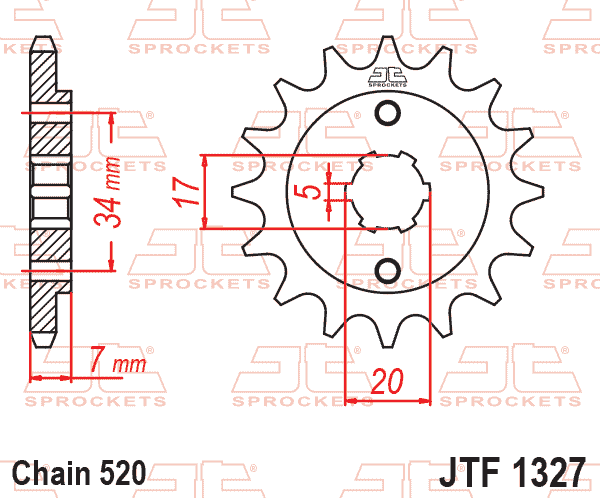 FRONT SPROCKET JTF1327.15 520