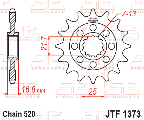 FRONT SPROCKET JTF1373.15 JT