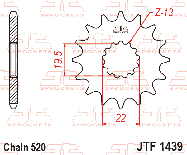 FRONT SPROCKET JTF1439.11 JT