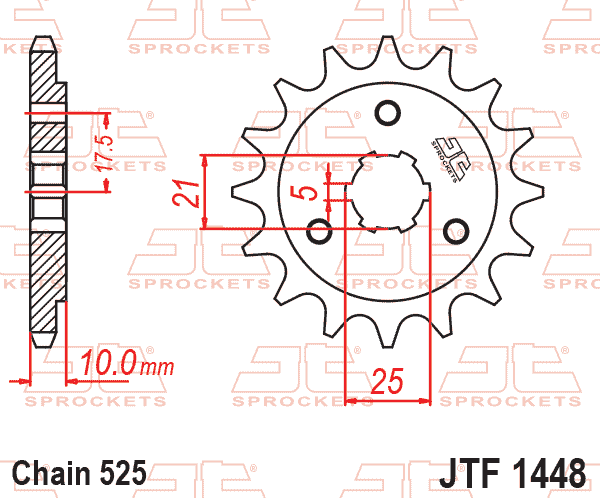 FRONT SPROCKET JTF1448.15 JT