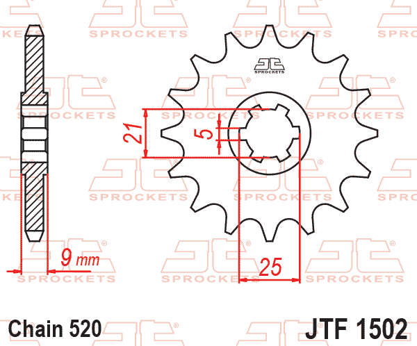 FRONT SPROCKET JTF1502.13 JT.