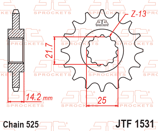 FRONT SPROCKET JTF1531.15 JT