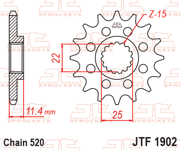 FRONT SPROCKET JTF1902.16 JT