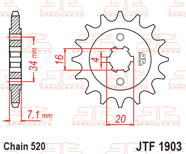 FRONT SPROCKET JTF1903.12 JT