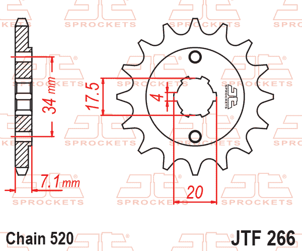FRONT SPROCKET JTF266.13 JT