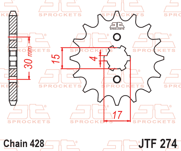 FRONT SPROCKET JTF274.13 JT