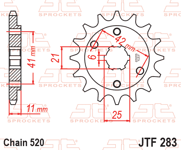 FRONT SPROCKET JTF283.15 JT