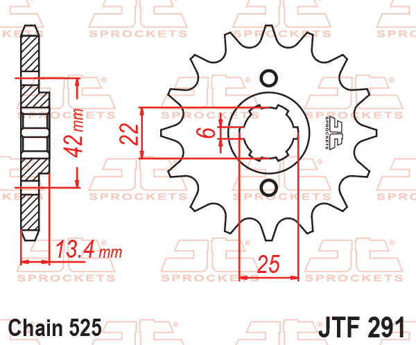 FRONT SPROCKET JTF291.16 JT