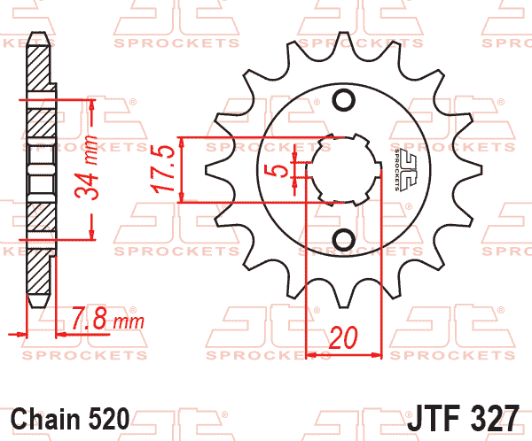 FRONT SPROCKET JTF327.15 JT