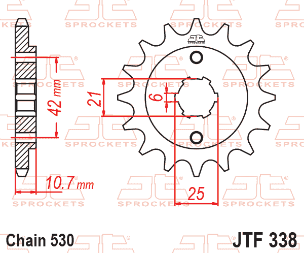 FRONT SPROCKET JTF338.17 JT, HONDA ROAD