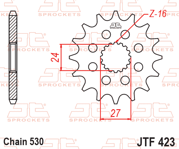FRONT SPROCKET JTF423.17 JT