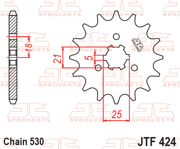 FRONT SPROCKET JTF424.16 JT