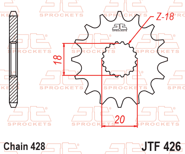 FRONT SPROCKET JTF426.11 JT