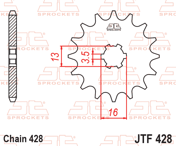 FRONT SPROCKET JTF428.15 JT