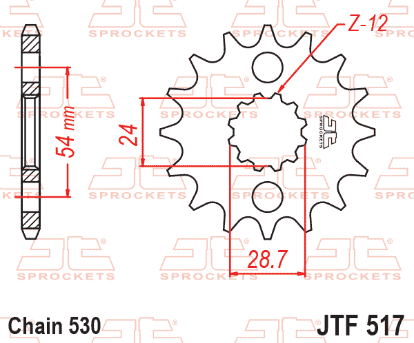 FRONT SPROCKET JTF517.18 JT