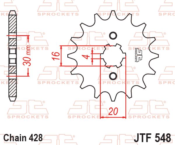 FRONT SPROCKET JTF548.13 JT