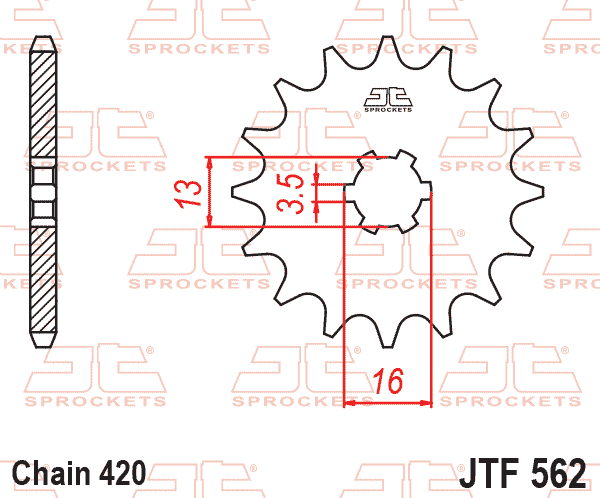 FRONT SPROCKET JTF562.09 JT
