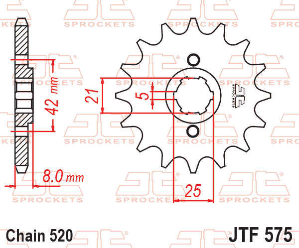 FRONT SPROCKET JTF575.14 JT
