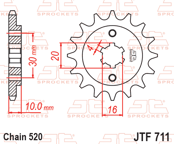 FRONT SPROCKET JTF711.13 JT