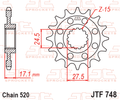 FRONT SPROCKET JTF748.16 JT DUCATI