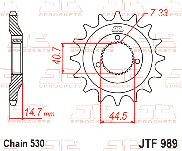 FRONT SPROCKET JTF989.21 JT