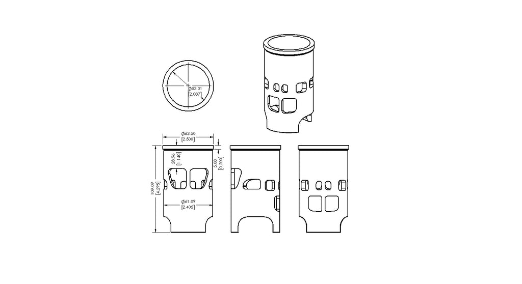 CYLINDER SLEEVE 81-81 SUZUKI RM 125 54mm VINTCO SLS06A