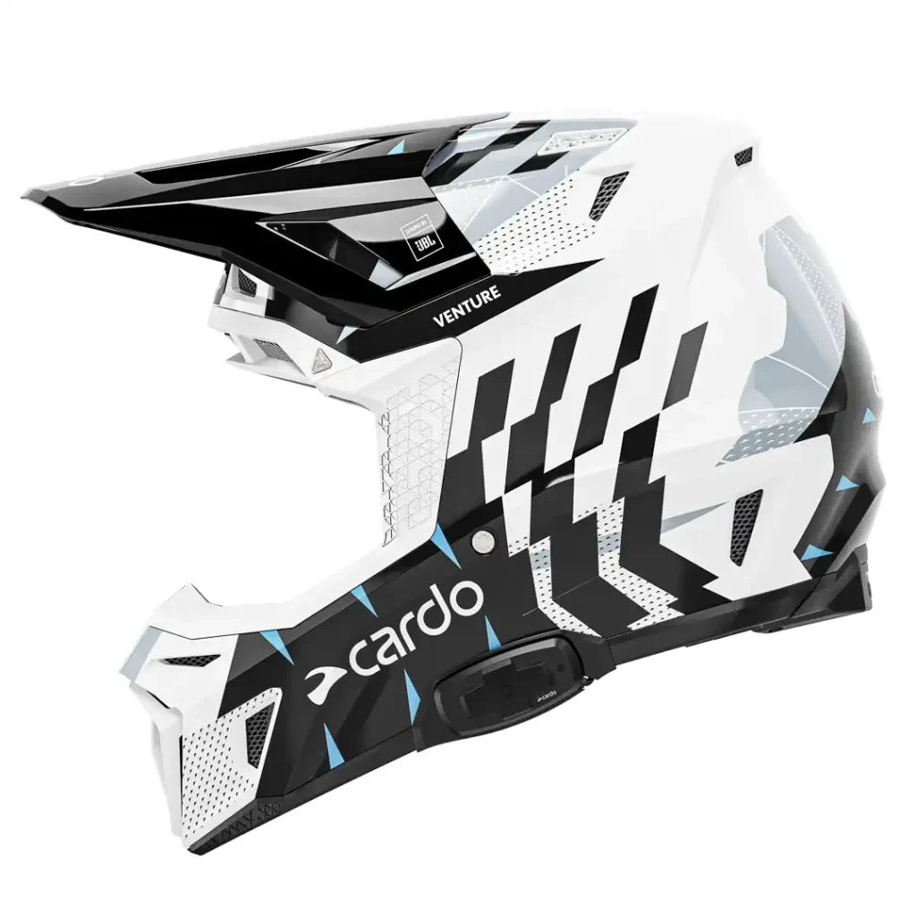 CARDO VENTURE MEDIUM OFF-ROAD HELMET INTEGRATED DYNAMIC MESH COMMUNICATION 40 mm JBL ECE 22.06 ACU APPROVED
