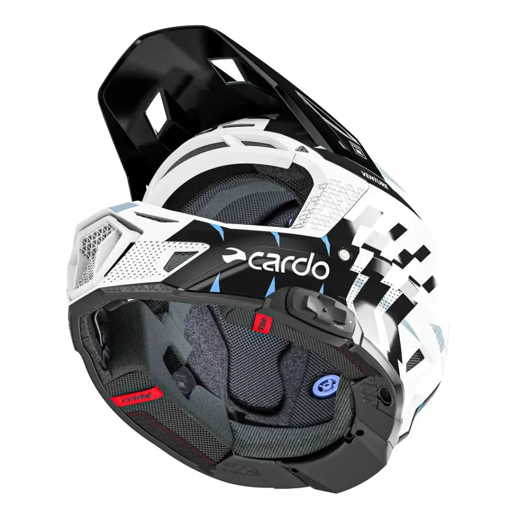 CARDO VENTURE MEDIUM OFF-ROAD HELMET INTEGRATED DYNAMIC MESH COMMUNICATION 40 mm JBL ECE 22.06 ACU APPROVED