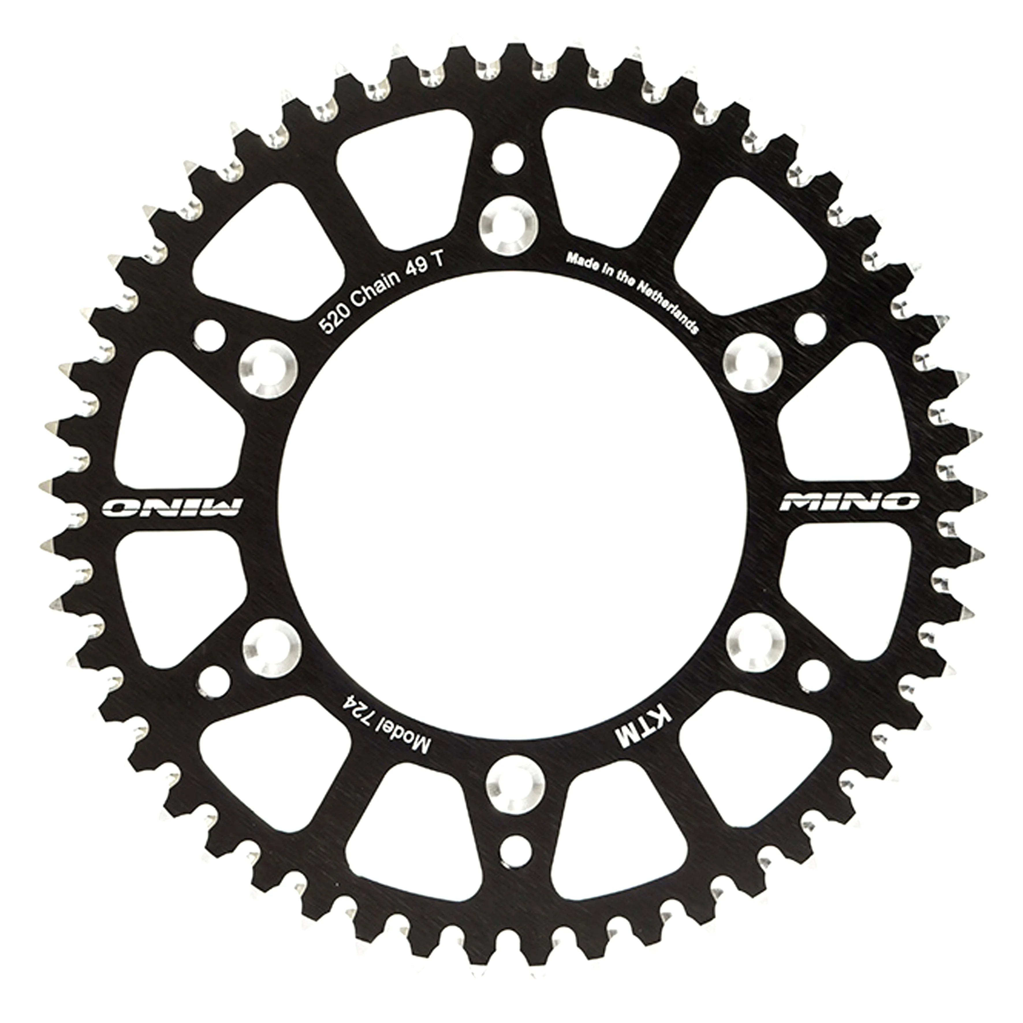 MINO REAR SPROCKET SURRON LIGHT BEE, E RIDE 52 TEETH 25-912-52-2 BLACK, ALLOY