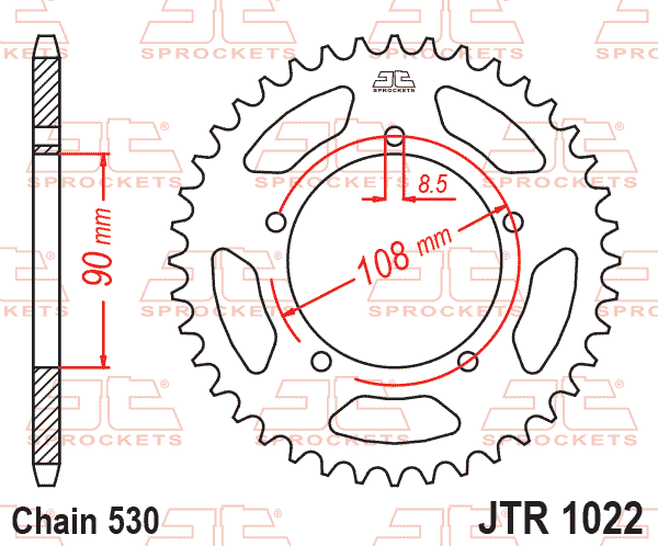REAR SPROCKET JTR1022.42 JT