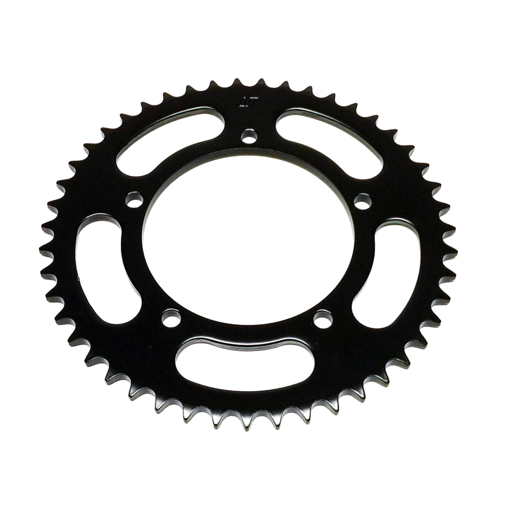REAR SPROCKET STEEL 464 5-HOLE BLACK, KAWASAKI KX60, [JTR464.47]