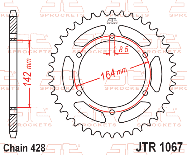 REAR SPROCKET JTR1067.52 JT