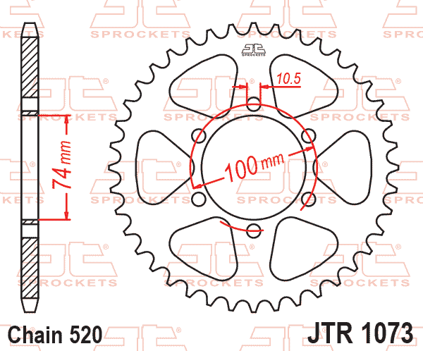 REAR SPROCKET JTR1073.46 JT