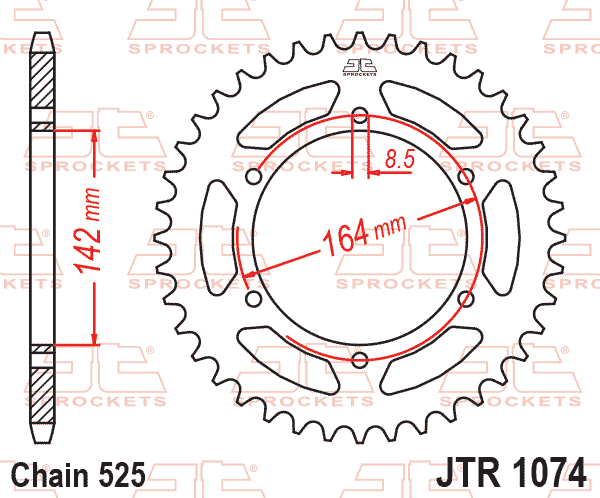 REAR SPROCKET JTR1074.44 JT